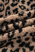 Western Leopard Print Zip Up Stand Neck Pocket Jacket