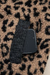 Western Leopard Print Zip Up Stand Neck Pocket Jacket