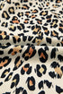 Western Leopard Striped Print V Neck Half Sleeve Blouse