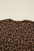 Western Leopard Varsity Striped Long Sleeve Pant Set