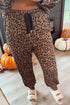 Western Leopard Varsity Striped Long Sleeve Pant Set