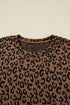 Western Leopard Varsity Striped Long Sleeve Pant Set