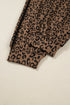 Western Leopard Varsity Striped Long Sleeve Pant Set