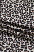 Western Leopard Zip Neck T Shirt Plus Size Mini Dress
