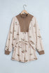 Western Mallard Patchwork Zip Pullover Short Set