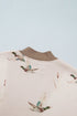Western Mallard Patchwork Zip Pullover Short Set