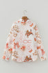 Western Motif Print Long Sleeve Button Up Shirt