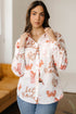 Western Motif Print Long Sleeve Button Up Shirt