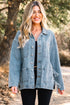 Western Multi Pocket Side Tie Boyfriend Denim Jacket