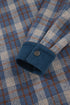 Western Patchwork Corduroy Collared Zip Up Plaid Shacket