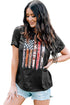 Western Patriotic Graphic Print Short Sleeve Tee