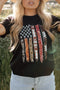 Western Patriotic Graphic Print Short Sleeve Tee