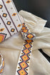 Western Patterned Square Faux Leather Adjustable Strap Shoulder Bag