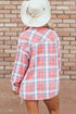 Western Plaid Flap Pocket Button Up Shacket
