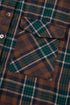 Western Plaid Print Buttoned Chest Pocket Shacket