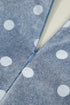 Western Polka Dot Tie V Neck Pleated Denim Romper