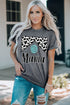 Western Print Mama Graphic Short Sleeve Tee