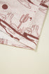 Western Print Short Sleeve Soft Stretch Knit Top