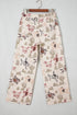 Western Print Straight Leg Ankle Length Pocketed Jeans
