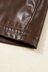 Western PU Leather Double Flap Pocket Jacket