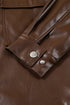 Western PU Leather Double Flap Pocket Jacket