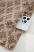 Western Rhombus Sherpa Fleece Zip Up Hooded Jacket