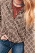Western Rhombus Sherpa Fleece Zip Up Hooded Jacket