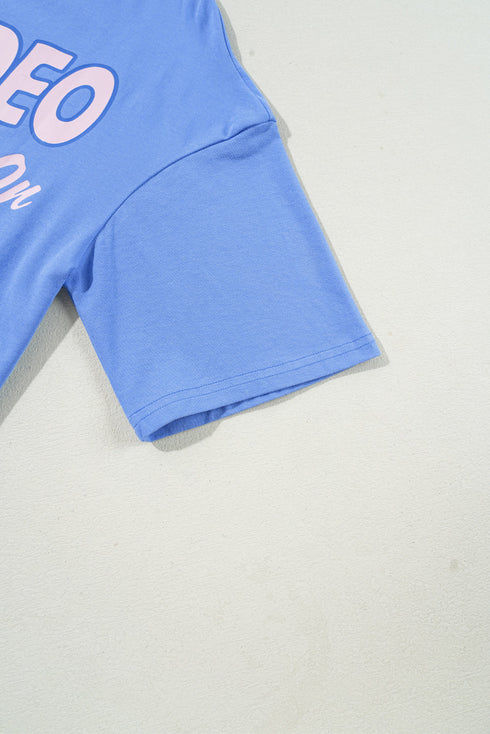 Western Rodeo Graphic Print Short Sleeve Tee