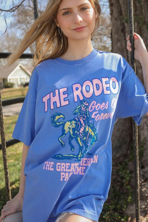 Western Rodeo Graphic Print Short Sleeve Tee