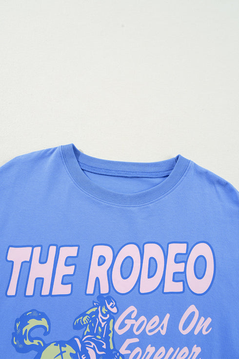 Western Rodeo Graphic Print Short Sleeve Tee