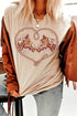 Western Rodeo Horse Graphic Print Short Sleeve Tee