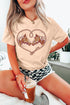 Western Rodeo Horse Graphic Print Short Sleeve Tee