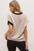 Western Rope Script Graphic Textured Knit Sweater Top