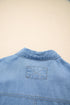 Western Ruffled High Low Lyocell Button Down Shirt