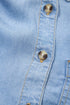 Western Ruffled High Low Lyocell Button Down Shirt