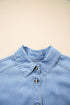 Western Ruffled High Low Lyocell Button Down Shirt