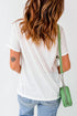Western Slogan Print Short Sleeve Crewneck Graphic Tee