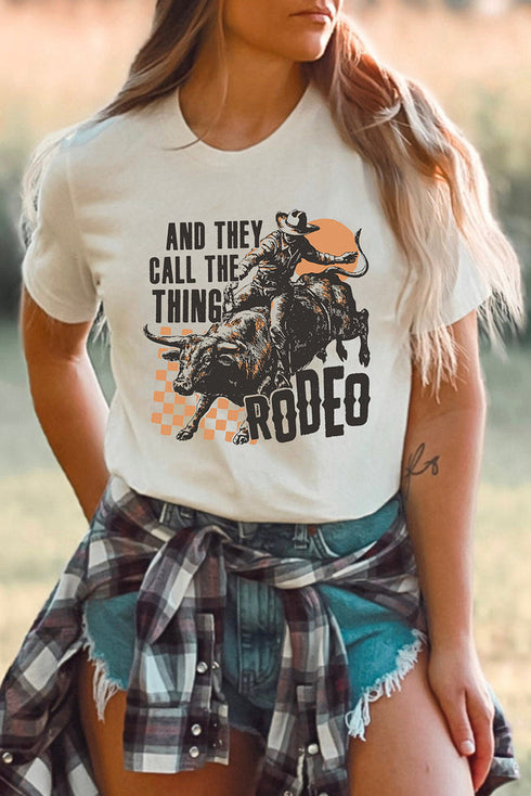 Western Slogan Print Short Sleeve Crewneck Graphic Tee