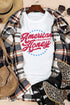 Western Slogan Print Short Sleeve Graphic Tee