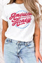 Western Slogan Print Short Sleeve Graphic Tee