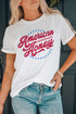Western Slogan Print Short Sleeve Graphic Tee