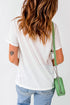 Western Slogan Print Short Sleeve Graphic Tee