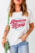 Western Slogan Print Short Sleeve Graphic Tee