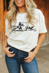Western Spirit Rodeo Graphic Print Crew Neck Tee