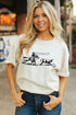 Western Spirit Rodeo Graphic Print Crew Neck Tee