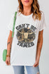 Western Steer Graphic Print Short Sleeve Crew Neck Tee