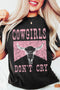 Western Steer Head Graphic Print Rolled Cuff Tee