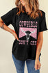 Western Steer Head Graphic Print Rolled Cuff Tee