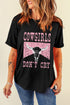Western Steer Head Graphic Print Rolled Cuff Tee