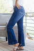 Western Stitch Patched Pocket Wide Leg Bootcut Jeans